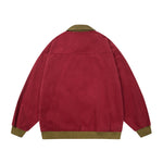 레트로 콘트라스트 자수 재킷