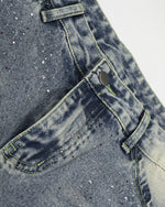 Rhinestone Capri Jeans