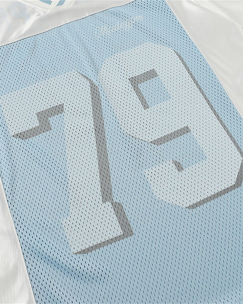 레트로 스티치 스포츠 반소매