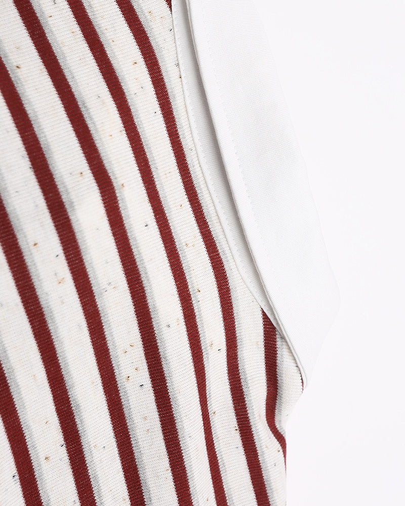 Striped embroidered polo long sleeves