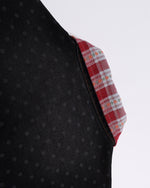 趣味卡通拼接襯衫