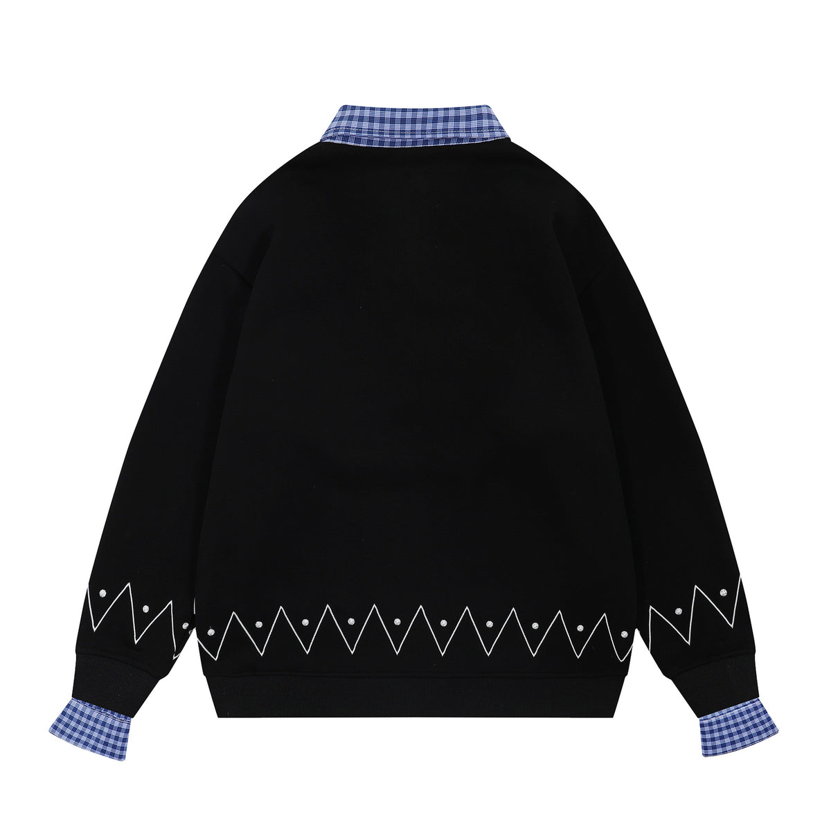 Retro fake two piece sweatshirt