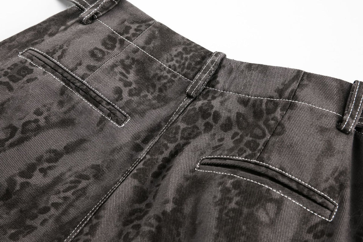 레트로 심플 캐주얼 워크 반바지