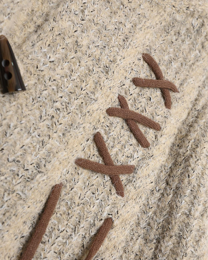 Vintage Denim Button Sweater