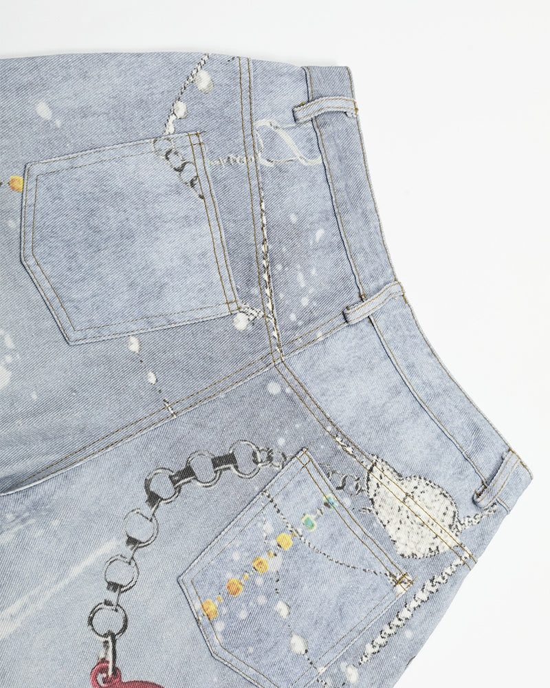 Vintage Colored Chain Shorts