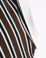 Embroidered contrast striped long sleeves