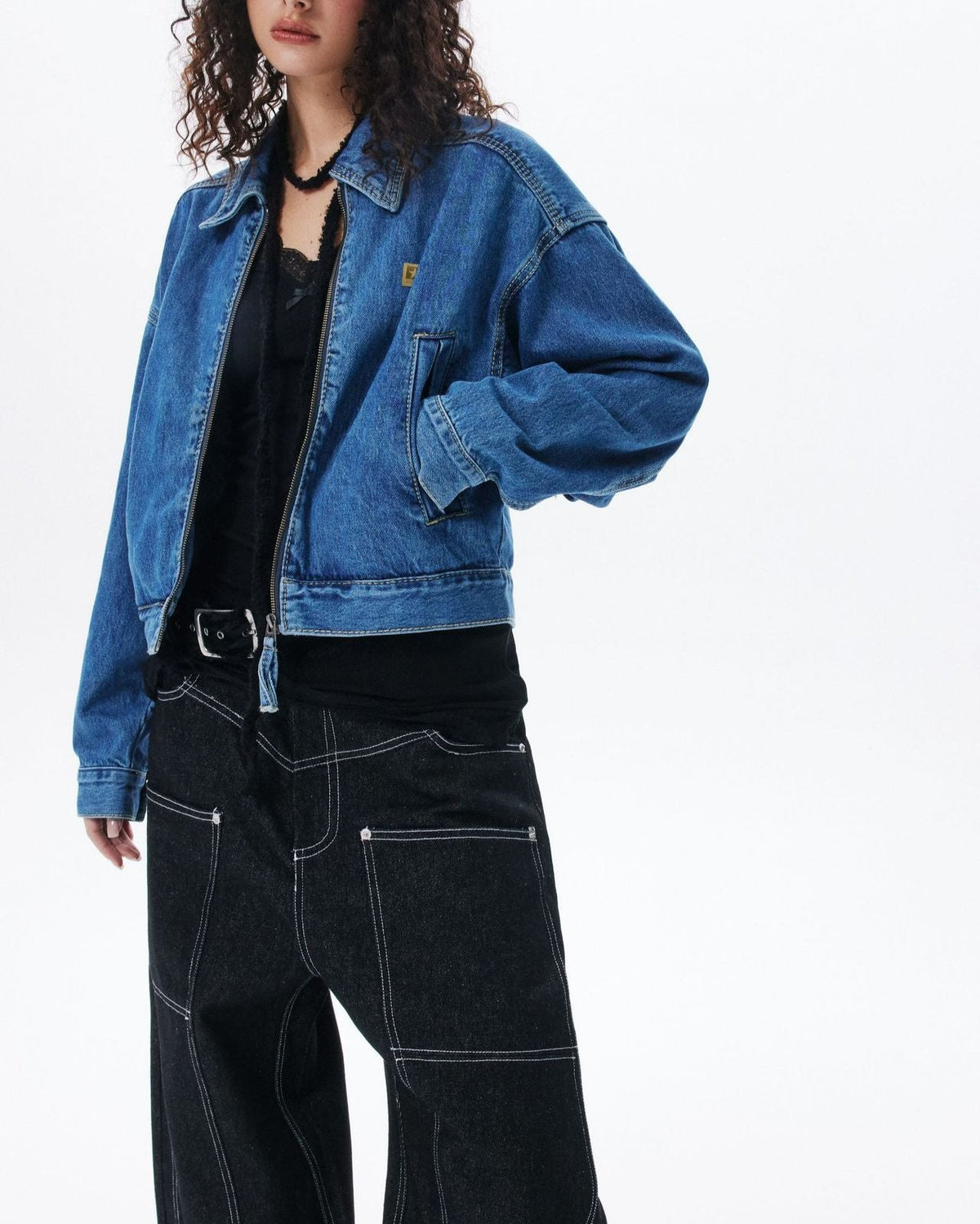 빈티지 쇼트 데님 재킷