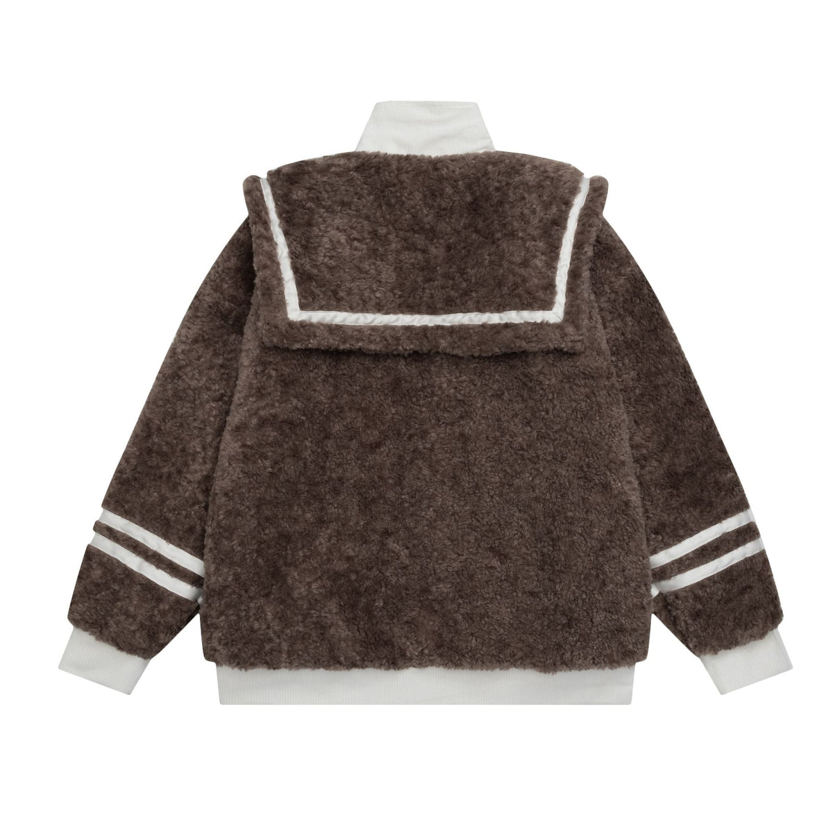 Retro fur patchwork cotton jacket