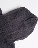 jacquard hooded sweater