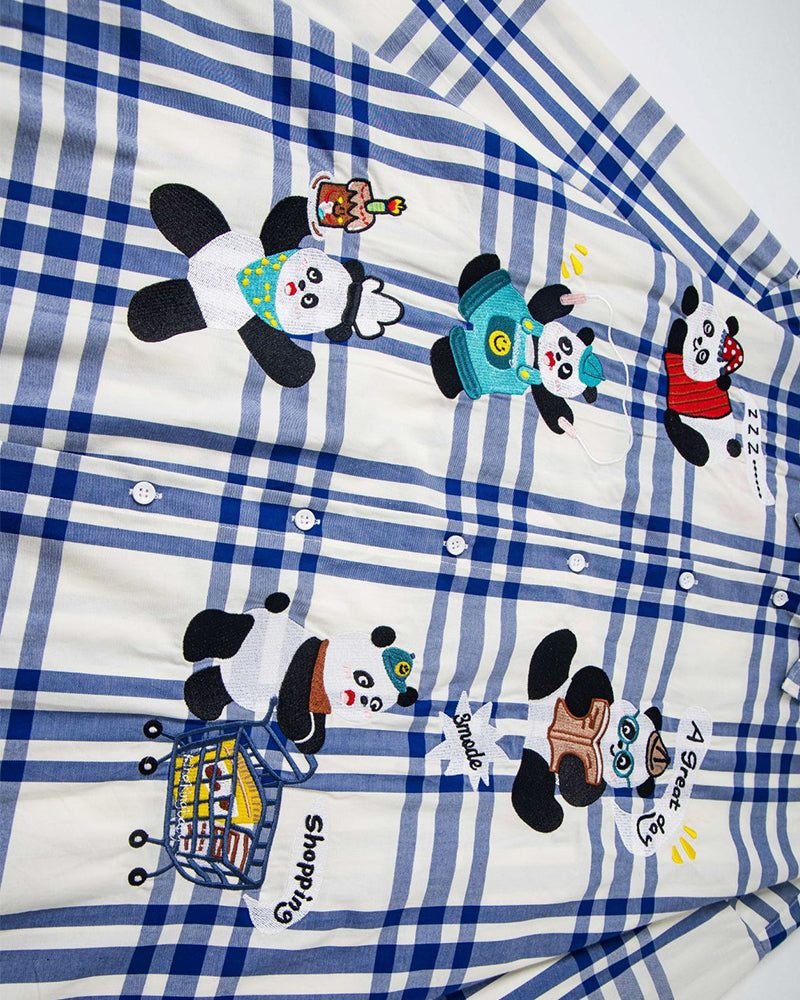 Fun embroidered long-sleeved shirt