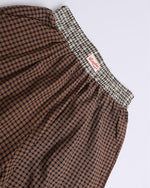 Panelled contrast plaid shorts