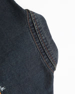 Washed colored denim shirt