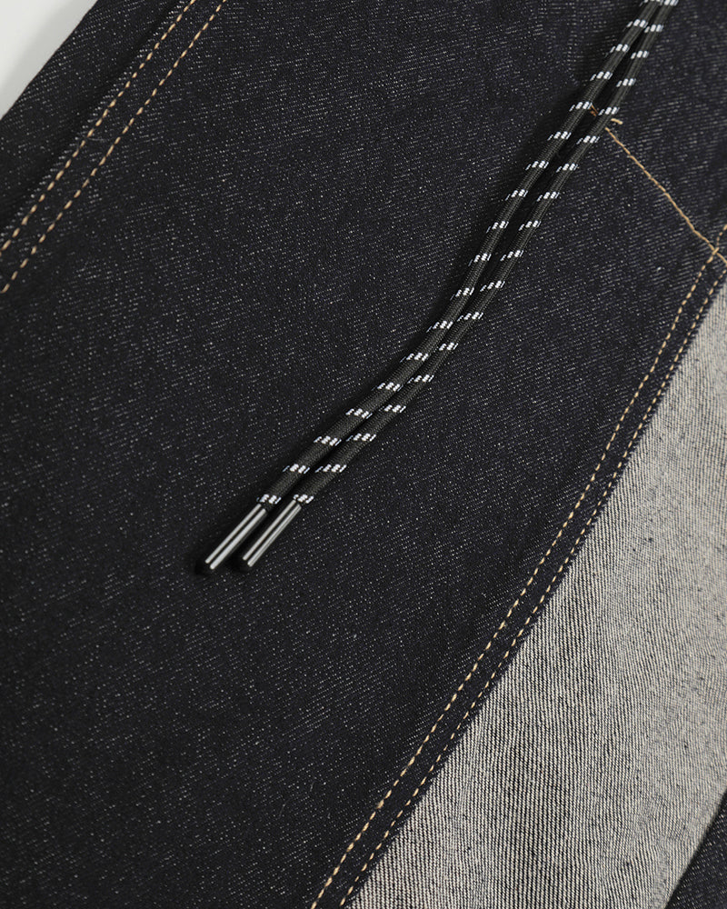 Retro patchwork jeans