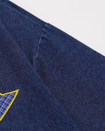 콘트라스트 패치 데님 반팔