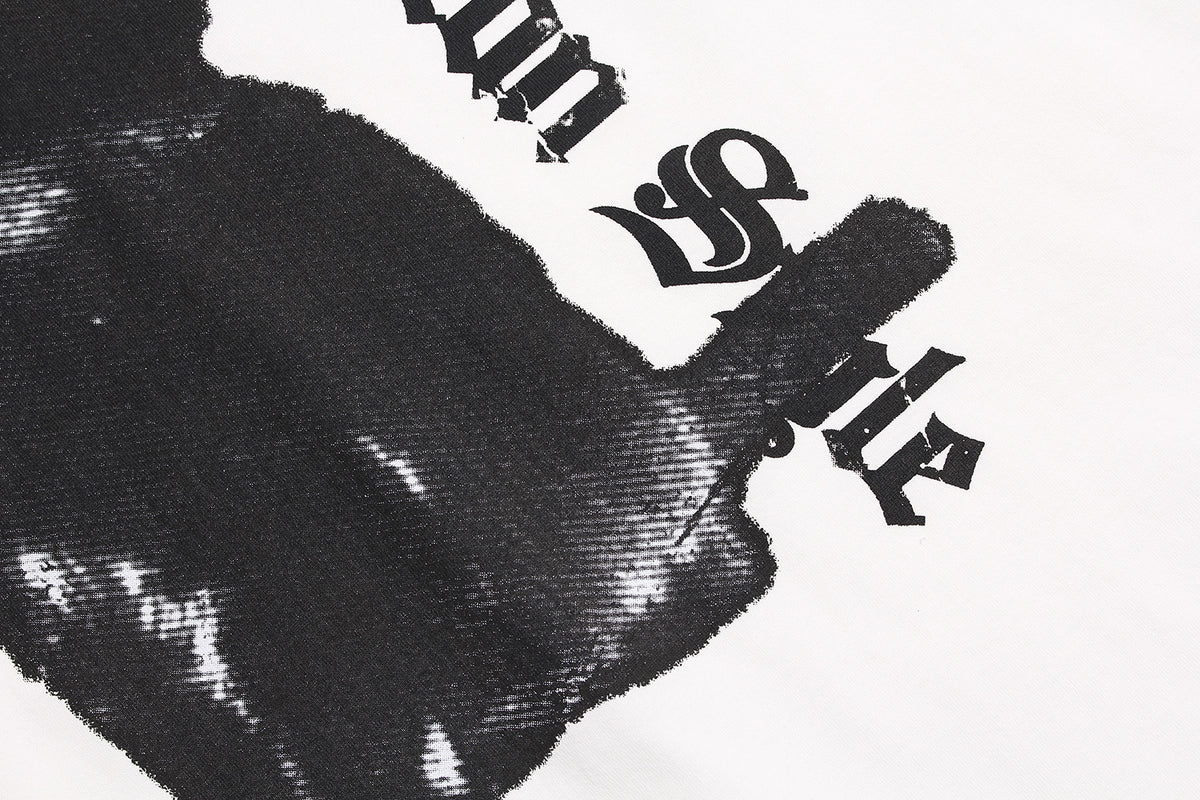 Retro loose printed short sleeves