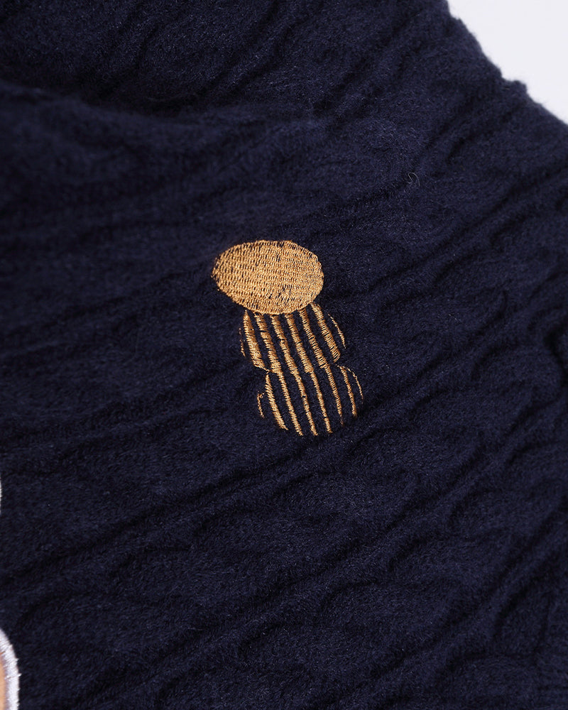 復古刺綉休閑毛衣