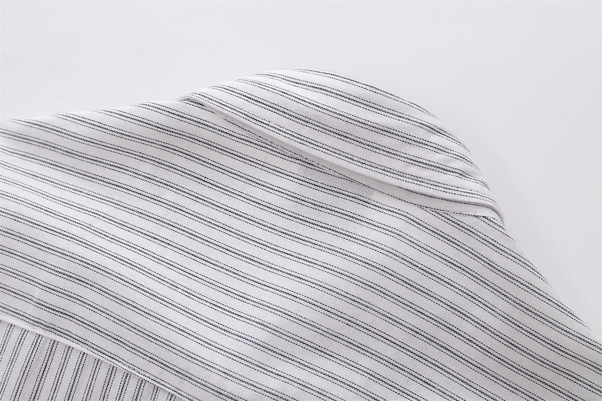 復古趣味斑點狗長袖襯衫