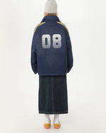 레트로 대비 컬러 심플 재킷