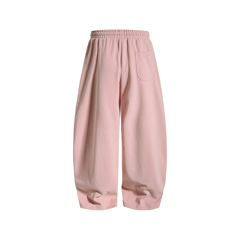 復古字母休閑褲