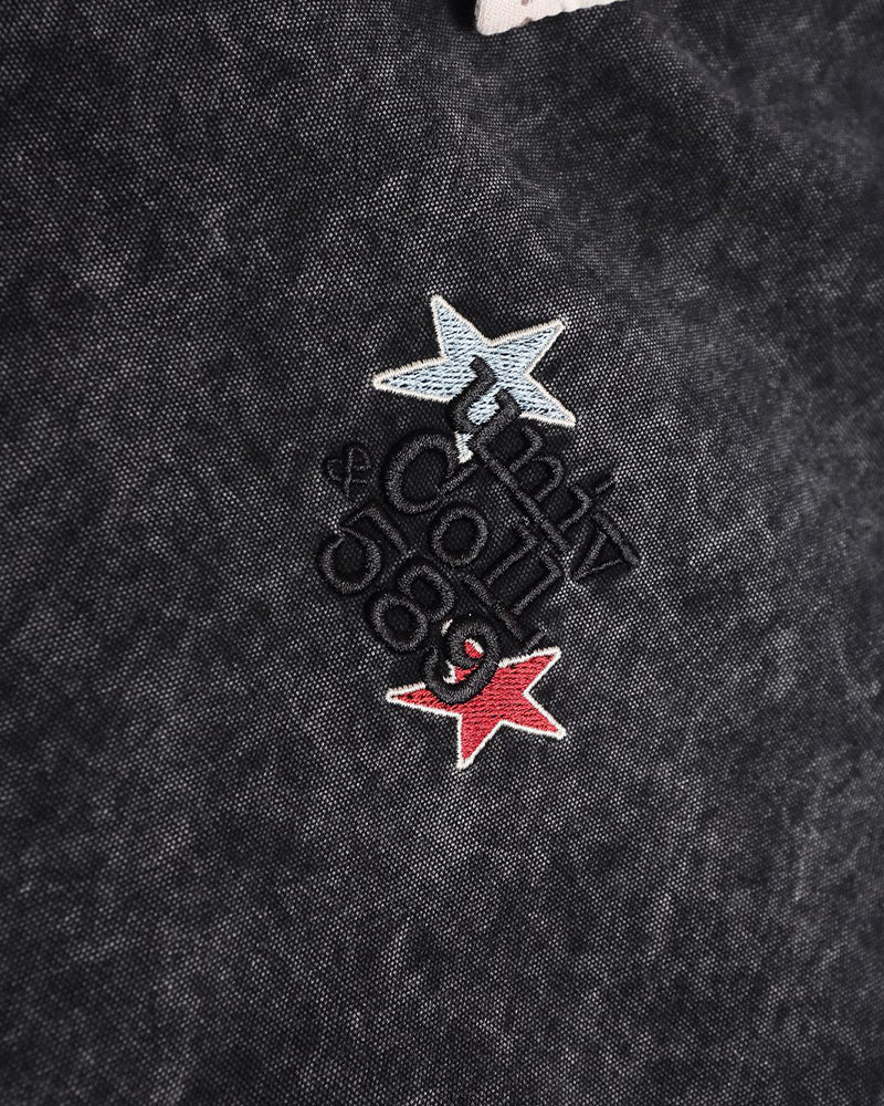 embroidered contrast jacket