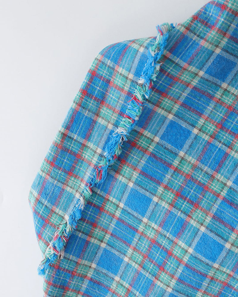 embroidered paneled long-sleeved shirt