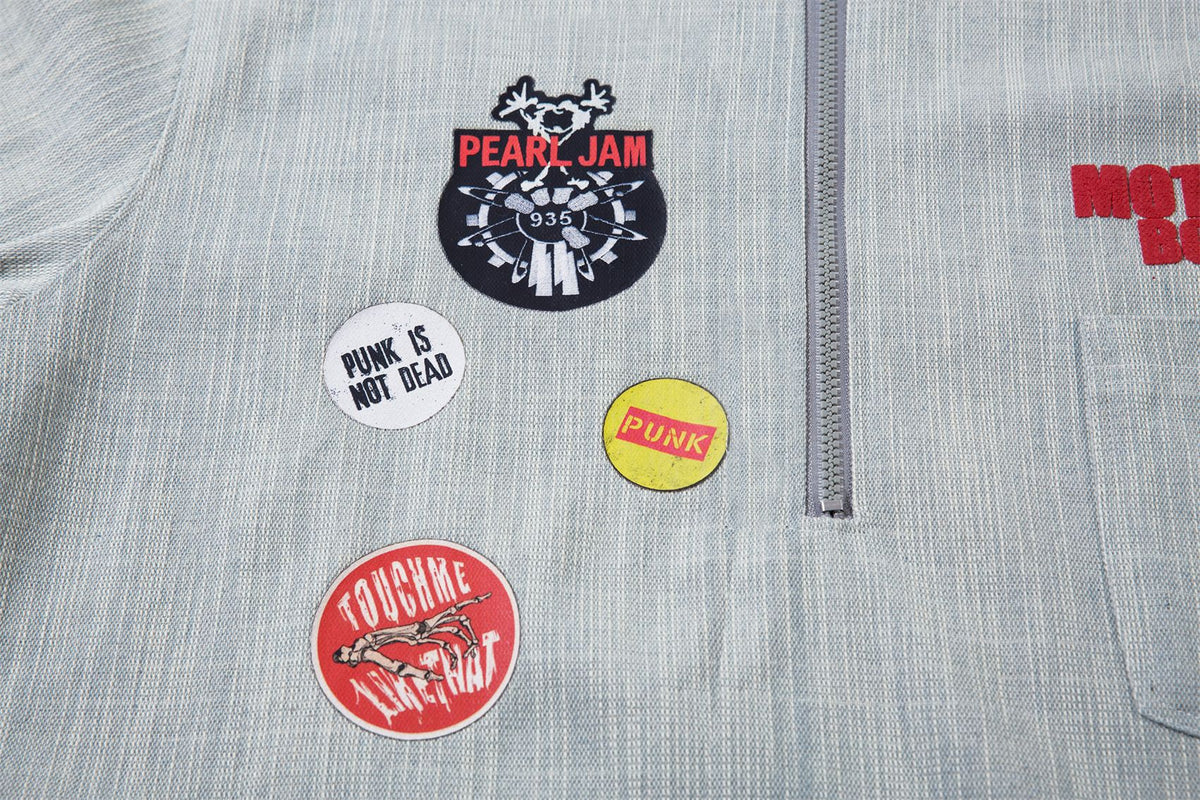 復古徽章情侶長袖