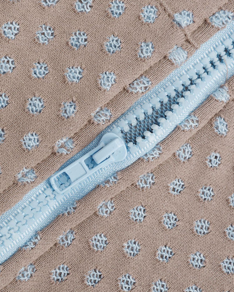 Simple loose hooded sweatshirt jacket