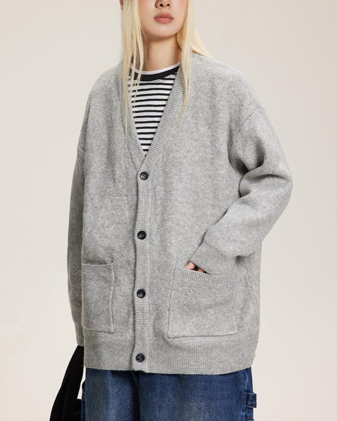 復古學院風毛衣外套