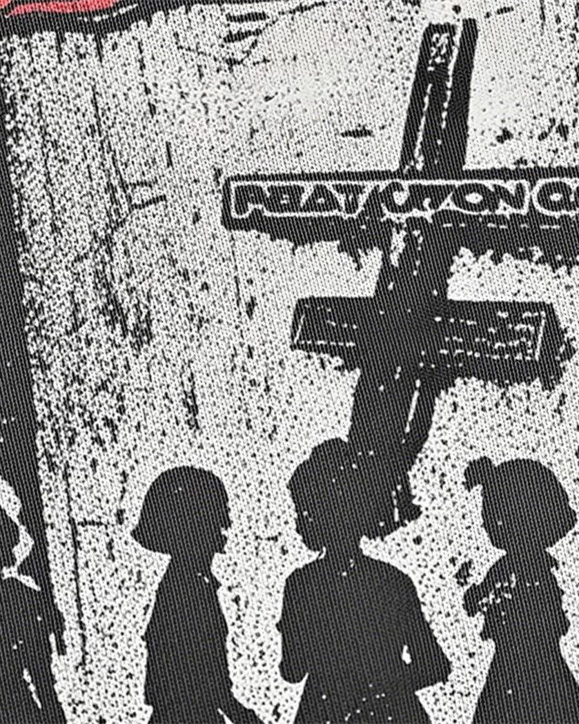 레트로 프린트 반소매