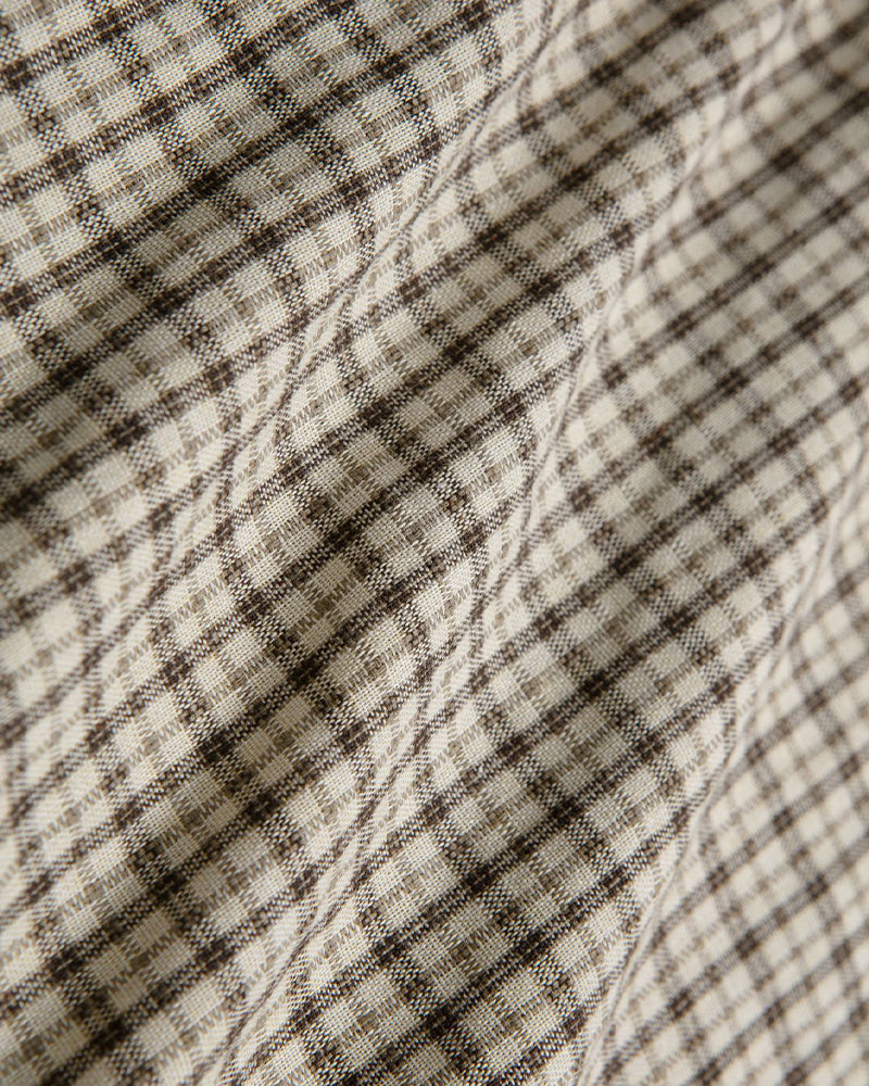 Vintage check short-sleeved shirt