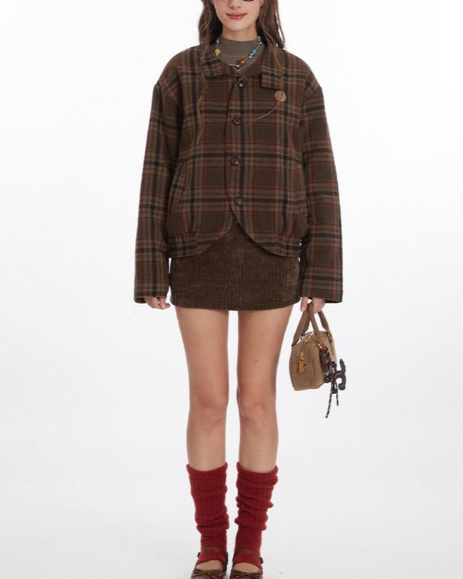 Retro casual cotton coat