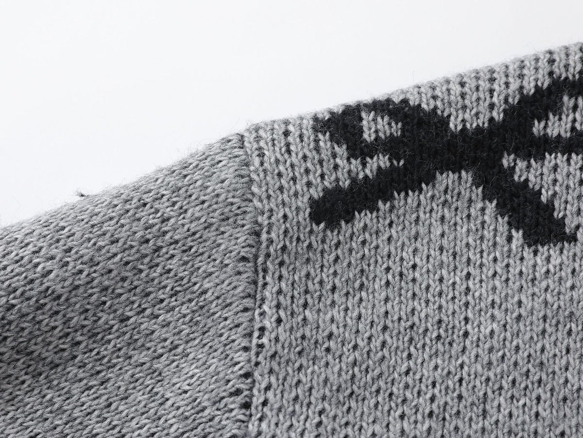 Retro cute bow cardigan sweater