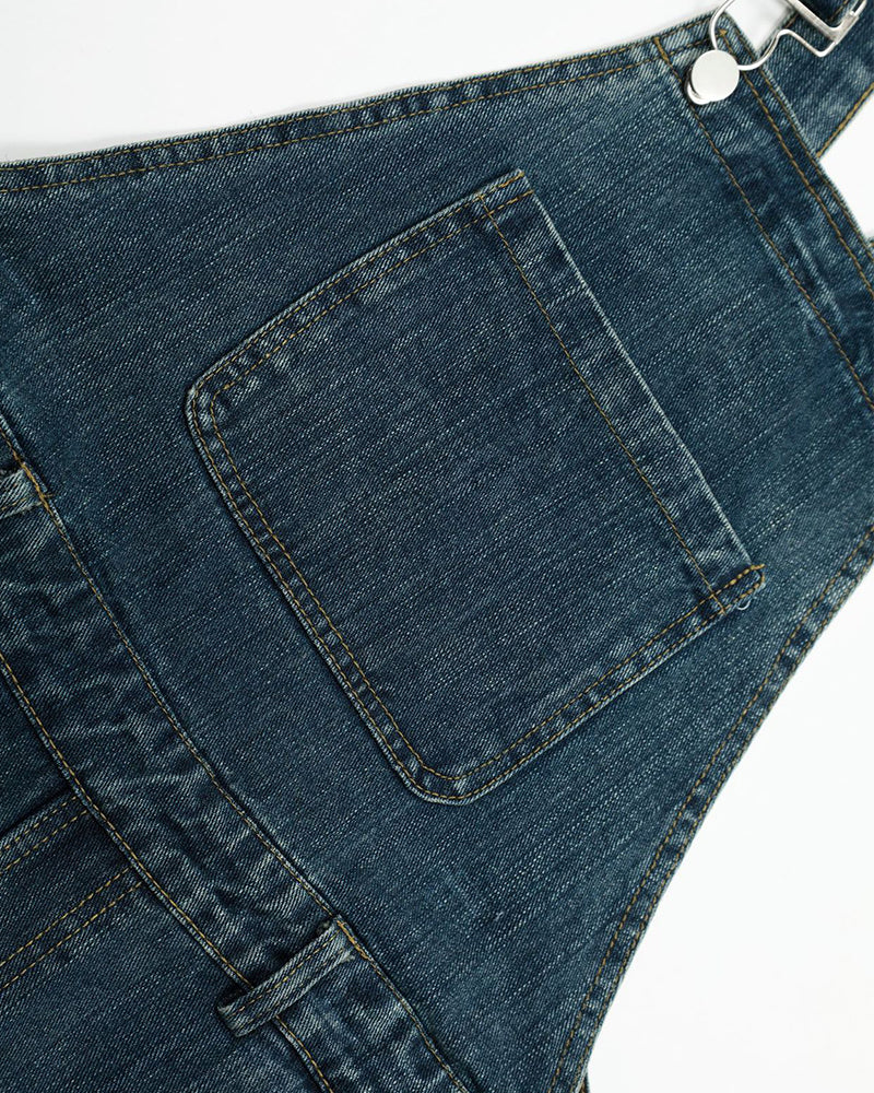 Retro casual overalls