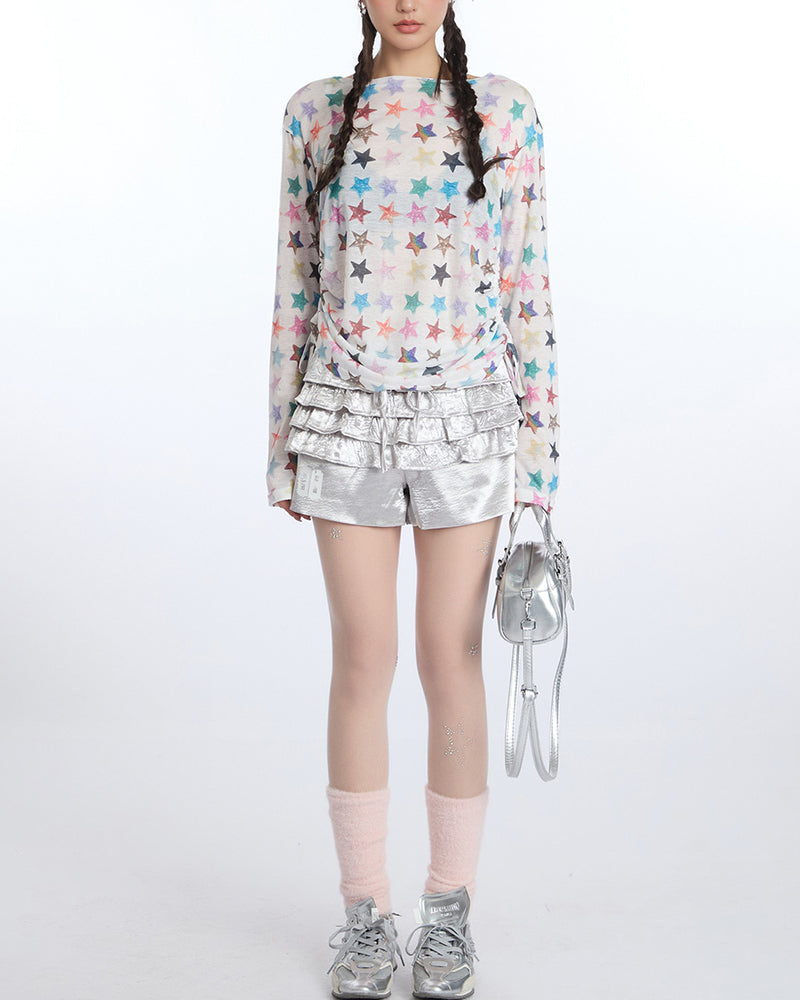 Five-pointed star sun protection top