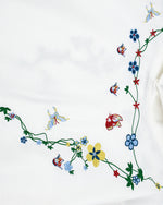 Floral embroidered sweatshirt hoodie