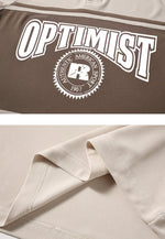 American retro letter print short sleeves