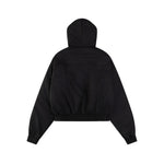 Retro thickened hooded cotton jacket