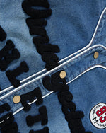 Washed letter jacket