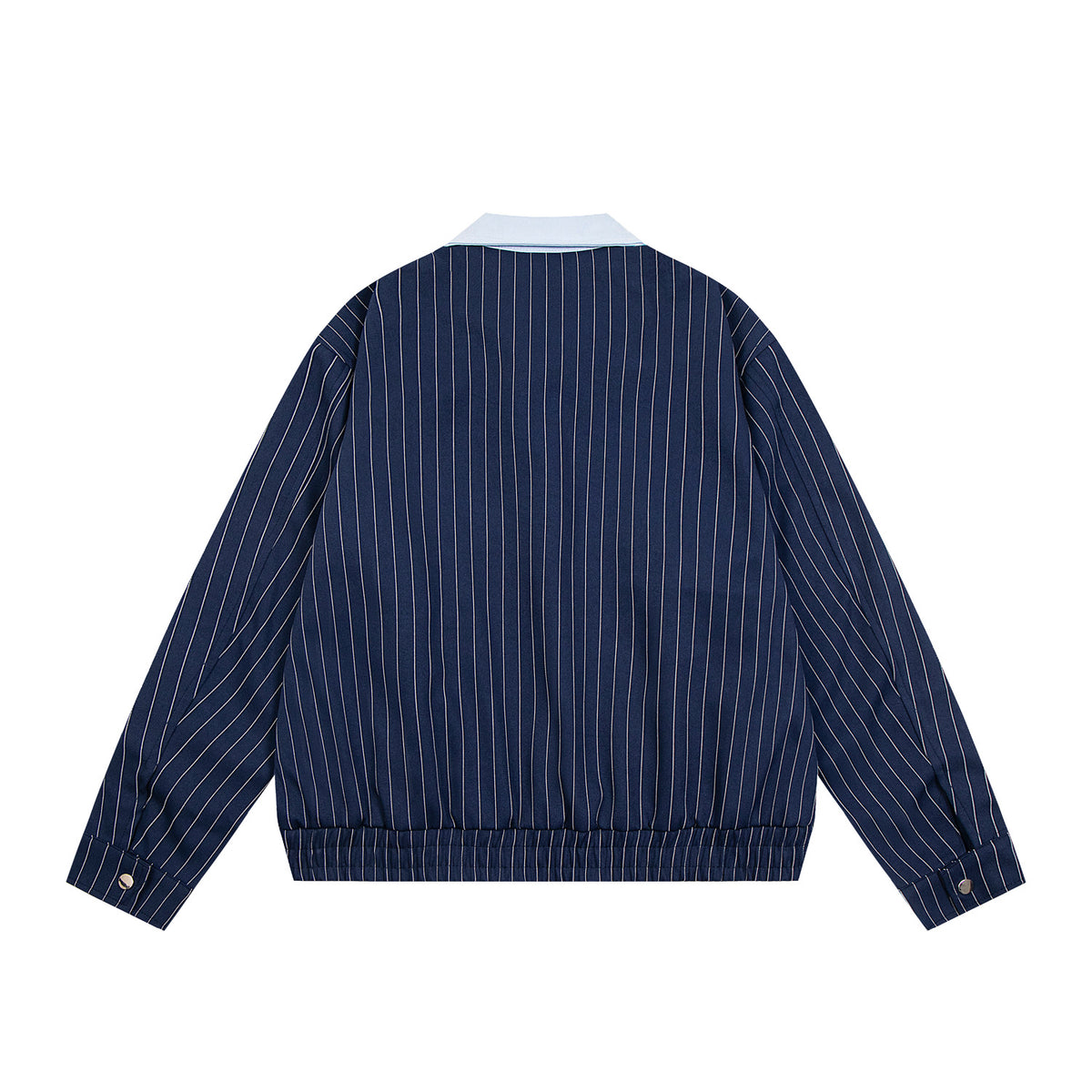 Retro sports contrast striped jacket
