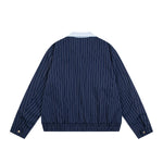 Retro sports contrast striped jacket