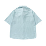 Retro striped shirt with tie