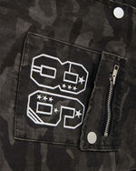 위장색 컬러블록 재킷