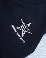 Fake two-piece long-sleeved shirt (women's)