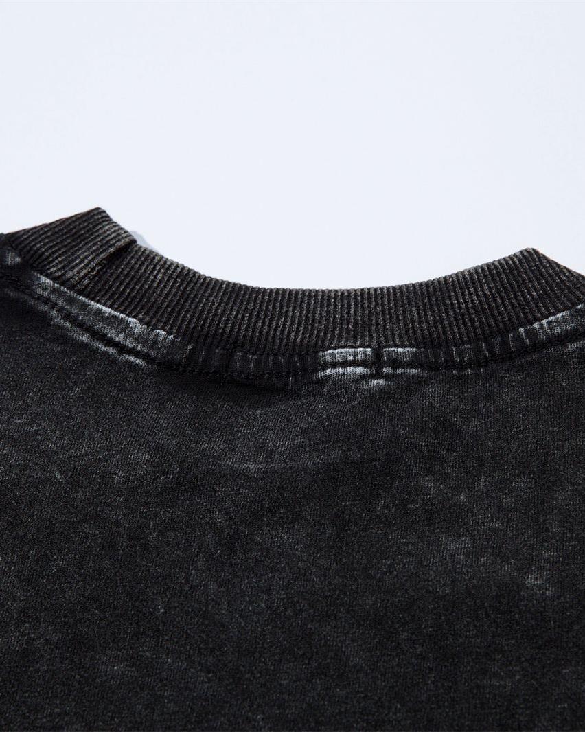 워시드 레터 반팔