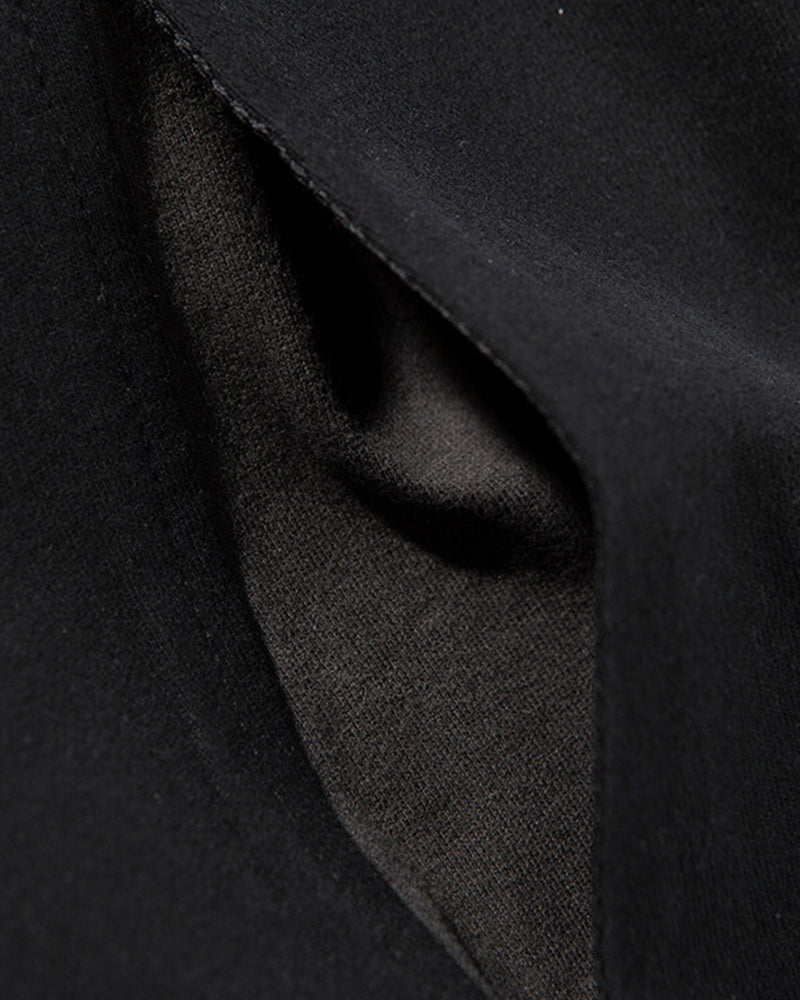 Contrast color stitching sweatshirt