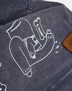 做舊趣味休閑夾克