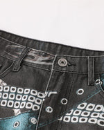 Designer straight jeans