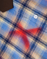 復古格子長袖襯衫