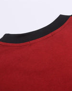 대비색 문자 프린트 반팔