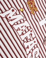 Striped embroidered polo long sleeves